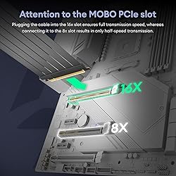 Okinos, PCI-E 4.0 Riser Cable, Compatible with