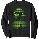 Binary Code Duck Cybersecurity Programming Coding Sweatshirt