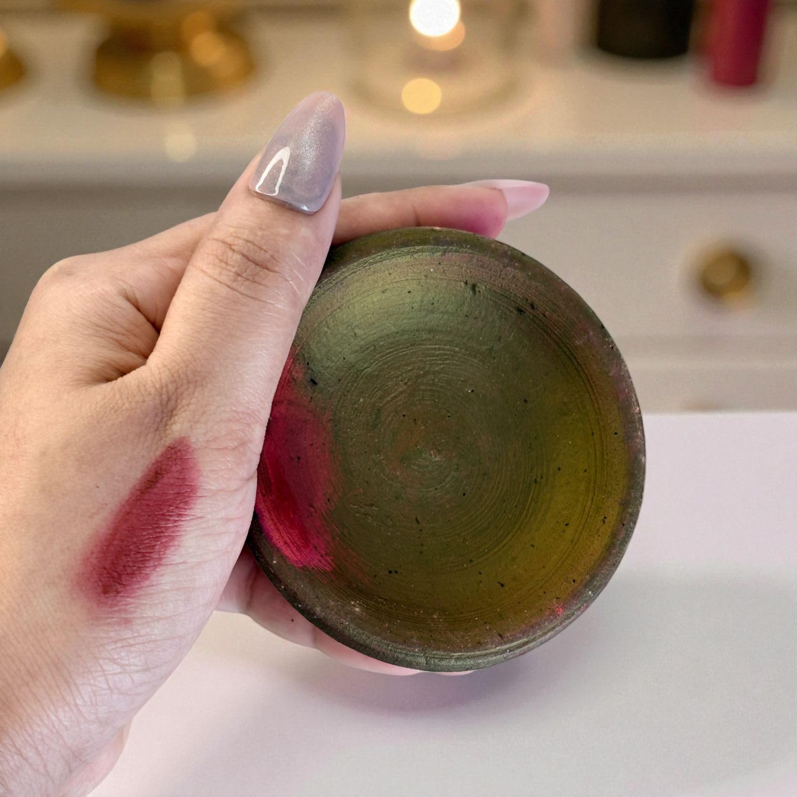 Moroccan Traditional Lipstick ClayPot (hand made) 1 pc by M.L.T. Cosmetics