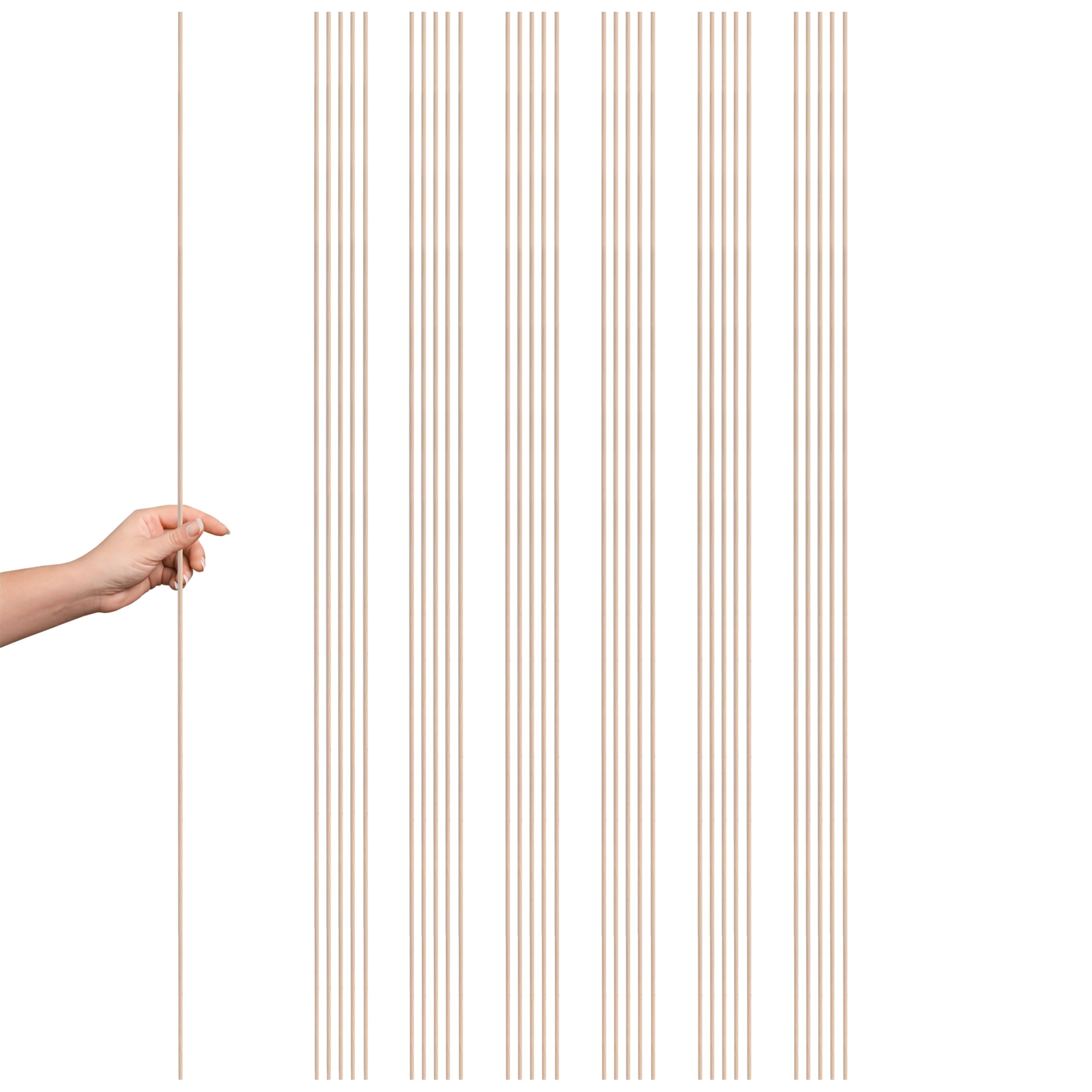 Photo 1 of **MISSING PARTS**
30PCS Bamboo Dowel Rods for Crafts – 1/8 x 36 Inch Dowel Rods Unfinished Wooden Sticks for Crafting Bamboo Long Wood Sticks for DIY Projects