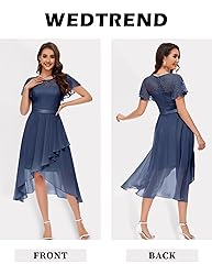 Wedtrend Women's Formal Dress Ruffle Cocktail Party
