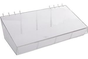 Azar Displays 556115 13" Width by 7" Diameter by 4" Height Divider Bin (4 Pack)