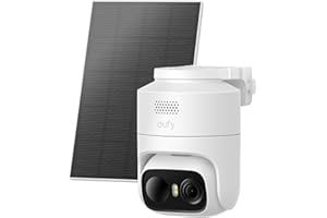 eufy Security eufyCam C37, Wireless Outdoor Security Camera, 360° Pan & Tilt AI Tracking, 2K Solar Camera, Human/Pet/Vehicle 