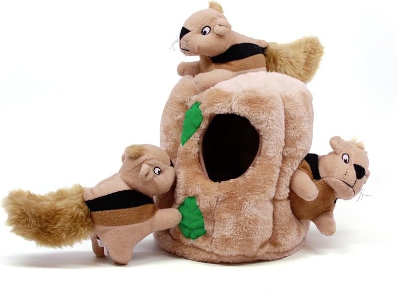 Outward Hound Squirrel Dog Toy Plush Hide & Seek Large