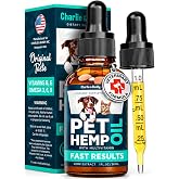 Hemp Oil for Dogs, Cats - Natural Calming Pet Anxiety, Stress &amp; Pain Relief | Charlie &amp; Buddy Hemp Oil for Dogs &amp; Cats - Natural Calming Stress &amp; Anxiety Relief Drops, Hip &amp; Joint, Omega 3, 1 Fl Oz