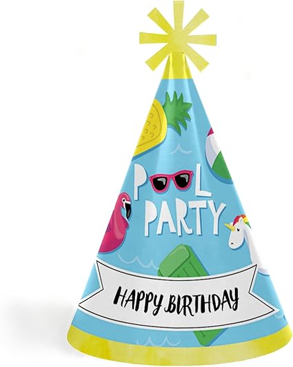 pool party hats