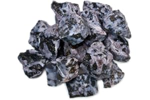 Hypnotic Gems Materials: 3 lbs Bulk Rough Indigo Gabbro Stones from Madagascar - Raw Natural Crystals for Cabbing, Cutting, Lapidary, Tumbling, Polishing, Wire Wrapping, Wicca & Reiki Crystal Healing