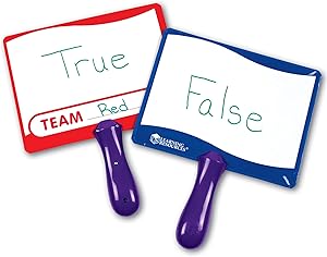 Learning Resources Write-on/Wipe-Off Answer Boards, Set of 10 Erasable Boards, Ages 6+