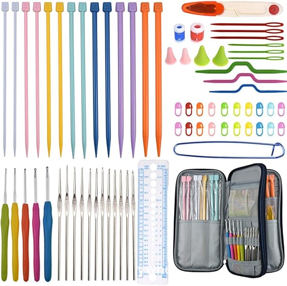 Knitting Needles Set 17 Pieces 0.64.5 mm Yarn Household Crochet