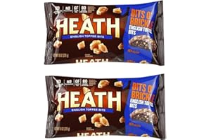 Heath English Toffee Bits O' Brickle Plenty to Share and Stock the Pantry, Fun to Snack on or to Cook with Gluten Free - (Pack of 2)