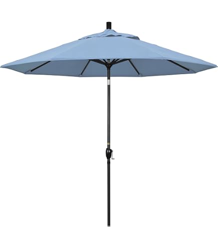 California Umbrella 7.5' Rd Casa Series Alum Patio Umbrella, Crank Lift, Auto Tilt, Beige : Patio, Lawn & Garden