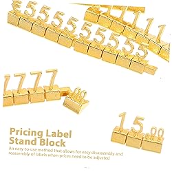 Totority 10pcs Metal Tag Adjustable Jewelry Cubes