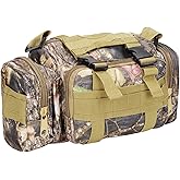 HuanRanYo Treestand Front Storage Bag Camo Tree Stand Bag Compatible with Most Tree Stands Hunting Accessories Fanny Pack for Men Multiple Pockets Waist Bag for Hunters Universal Size