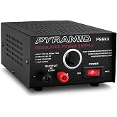 Pyramid PS9KX Universal Compact Bench Power Supply-5 Amp Linear Regulated Home Lab Benchtop Converter w/ 13.8 Volt DC 115V AC 70 Watt Input, Screw Type Terminal, 12V Car Cigarette Lighter
