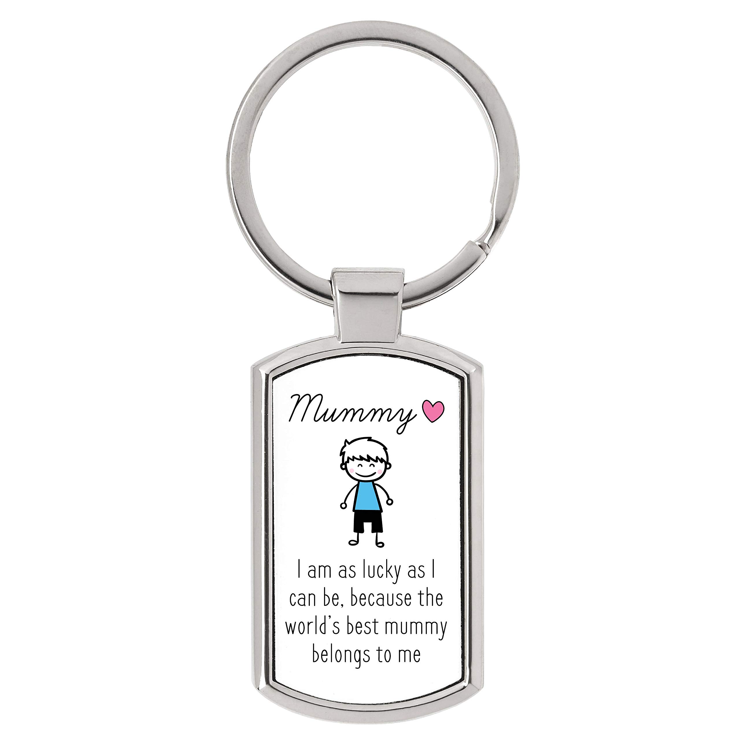 Drifting Ducks Sentimental Keepsake World's Best Mummy Metal Keyring Mothers Day Birthday Gift From Son