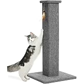 Made4Pets Cat Scratching Post for Indoor Cats, Carpet Cat Scratcher, 32" | Soft Carpet Surface for Cats That Prefer Fabric Scratching, Stable Base, Full-Body Stretching, Ideal for Kittens &amp; Adult Cats