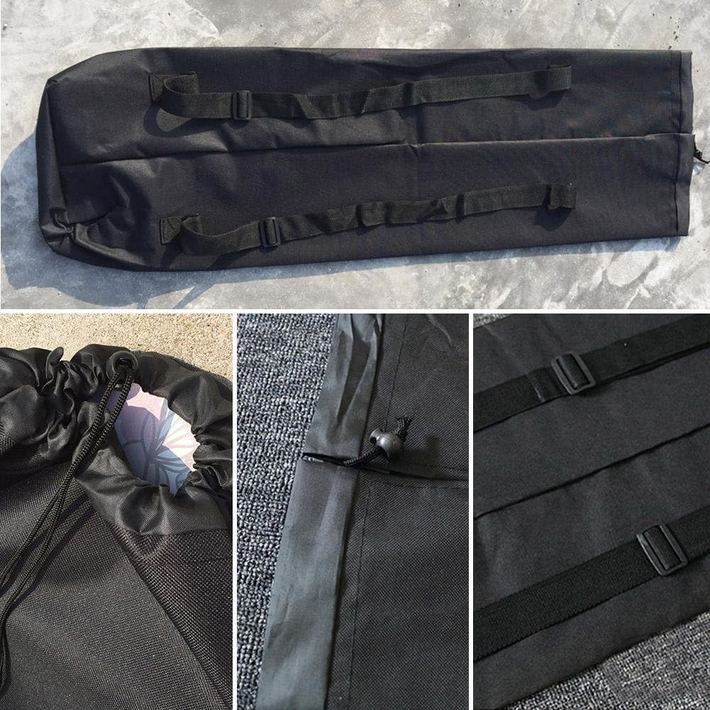 Topaty 46" Longboard Skateboard Bag Carrying Bag Backpack Travel Bag Shoulder Straps Black Color