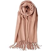 TUSHUSTY Scarf for Women Winter Pashmina Feel Shawl Wraps Softest Warm Blanket Oversized Scarves Evening Dress Wraps