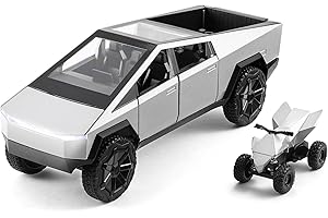 ZXIHYYN 1/32 CyberTruck Toy Metal die-Casting Model car boy Toy Truck for 3 Ages and up with Lights and Sounds