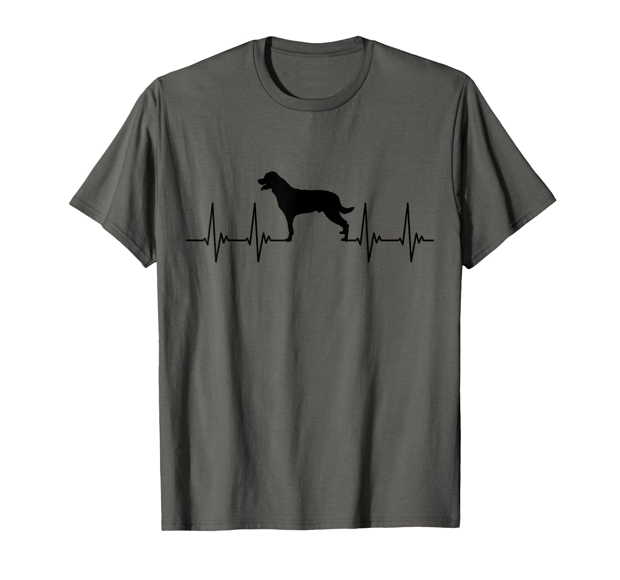 Rottweiler, heart, ECG, dog, pulse, love, cool dog T-Shirt