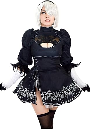 amazon com cosplaylife nier automata 2b cosplay costume for women full set no 2 type b clothing cosplaylife nier automata 2b cosplay costume for women full set no 2 type b