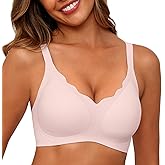 SHIJIALI Women's Comfortable Full Coverage Bra - Seamless Underwire Support for All-Day Wea