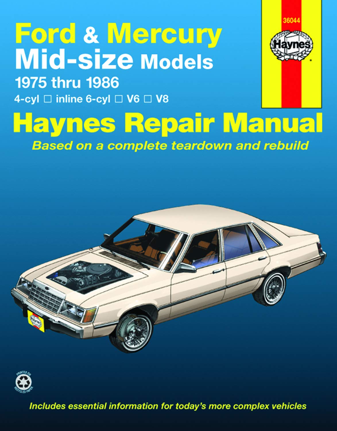 Midsize Ford Thunderbird Mercury Cougar 75 82 Ford Ltd Mercury Marquis 83 86 Torino Gran Torino Elite Ranchero Ltd Ii Montego Comet Repair Manual Owners Workshop Manual Haynes John 9781850103882 Amazon Com Books 75 mercury comet on Midsize Ford Thunderbird Mercury Cougar 75 82 Ford Ltd Mercury Marquis 83 86 Torino Gran Torino Elite Ranchero Ltd Ii Montego Comet Repair Manual Owners Workshop Manual Haynes John 9781850103882 Amazon Com Books