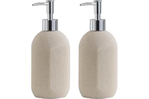 Haocoott Soap Dispensers 300mL 10OZ, 2 PCS Morden Hand Dish Lotion Shampoo Soap Dispenser Jar, Soap Pump Bottles for Kitchen 