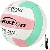 Senston Volleyball Official Size 5 Soft Waterproof for Indoor Outdoor Beach | Hard-wearing PVC, Fade-resistant, Anti-deform, Great Air Retention, Low Maintenance, Training Entertainment