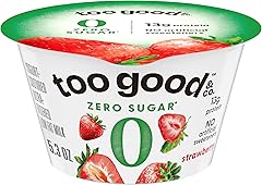 Too Good & Co. Zero Sugar Strawberry Yogurt-Cultured Ultra-Filtered Low Fat Milk Product, Creamy and Delicious Low Fat Yogurt