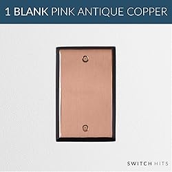 Switch Hits Pink Antique Copper Outlet Wall Plate