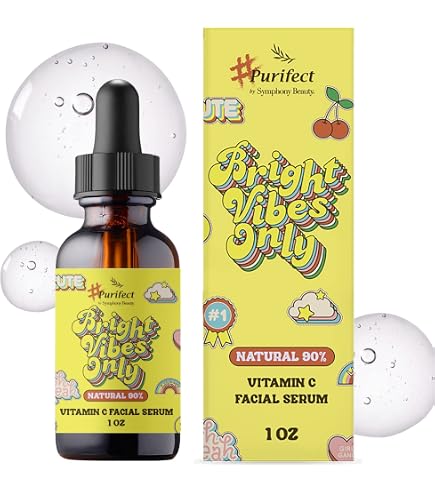 Amazon.com: Purifect Bright Vibes Vitamin C Face Serum, Vegan, 1 fl oz