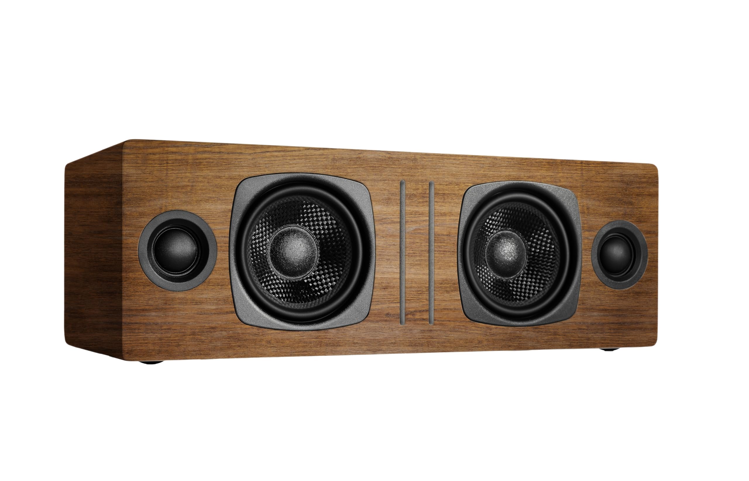 Audioengine B2 Bluetooth Speaker | Portable Wireless Speaker for Home Use | BT & 3.5mm AUX Inputs | Cables included (Walnut)