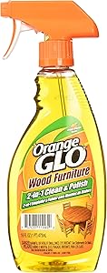 Orange Glo Wood Furniture 2-in-1 Cleaner & Polish, 16 ounces