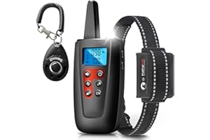 Paipaitek No Shock Dog Training Collar, 3300ft Range Vibrating Dog Collar, IPX7 Waterproof Dog Training Collar with Remote, only Sound and Vibration Collar for Training Dogs