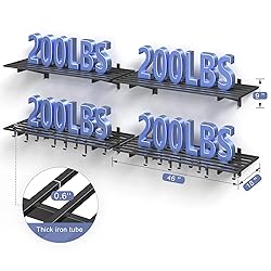 Jusgym 4-Pack 1.5x4ft Garage Shelving Wall
