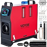 VEVOR 8KW Diesel Air Heater Muffler Diesel Heater 12V 8000W Diesel Parking Heater Remote Control Remote Control with LCD Swit