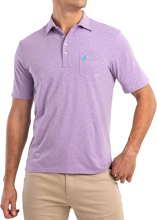 johnnie-O Men's Heathered Original Polo (Aster, L): Amazon.ca: Clothing & Accessories