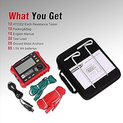 Digital Earth Ground Resistance Tester HT2302