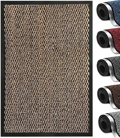 Abaseen Dirt Trapper Indoor Doormat Non-Slip Rubber Backing