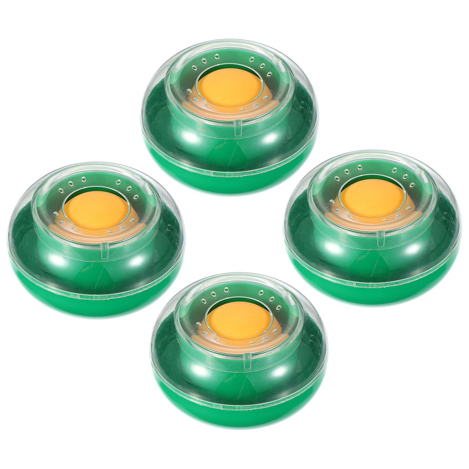 PATIKIL Fingertip Moistener, 4 Pcs 3 Inch Plastic Reusable Non-Slip Finger Moistener Finger Damper for Bank Papers Bills Documents Counting, Green