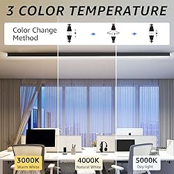 SCON 4FT 30W LED Black Anti-Glare Linkable Surface