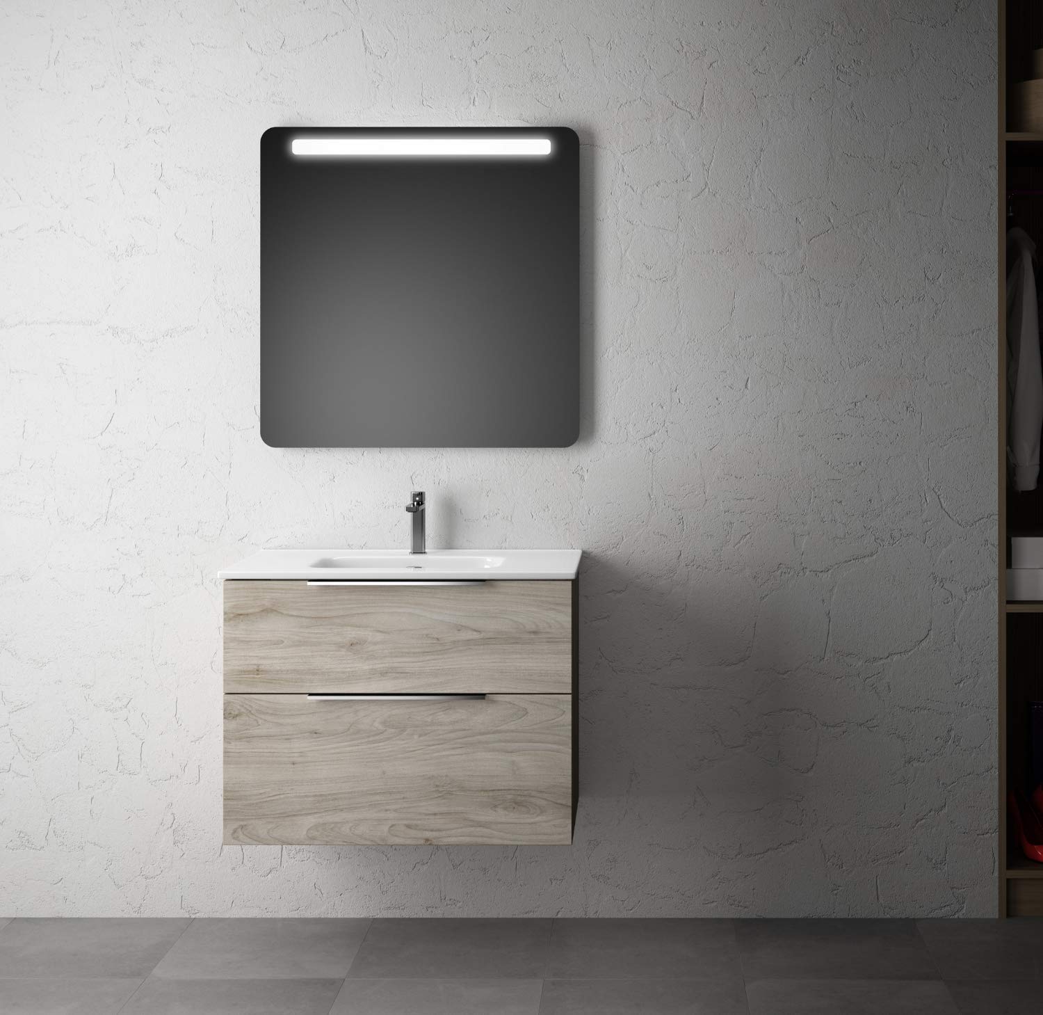 Mueble-de-Bano-Suspendido-con-Lavabo-Ceramico-Galsaky-2-cajones-con-Cierre-Amortiguado-y-Organizador-Guias-Hettich