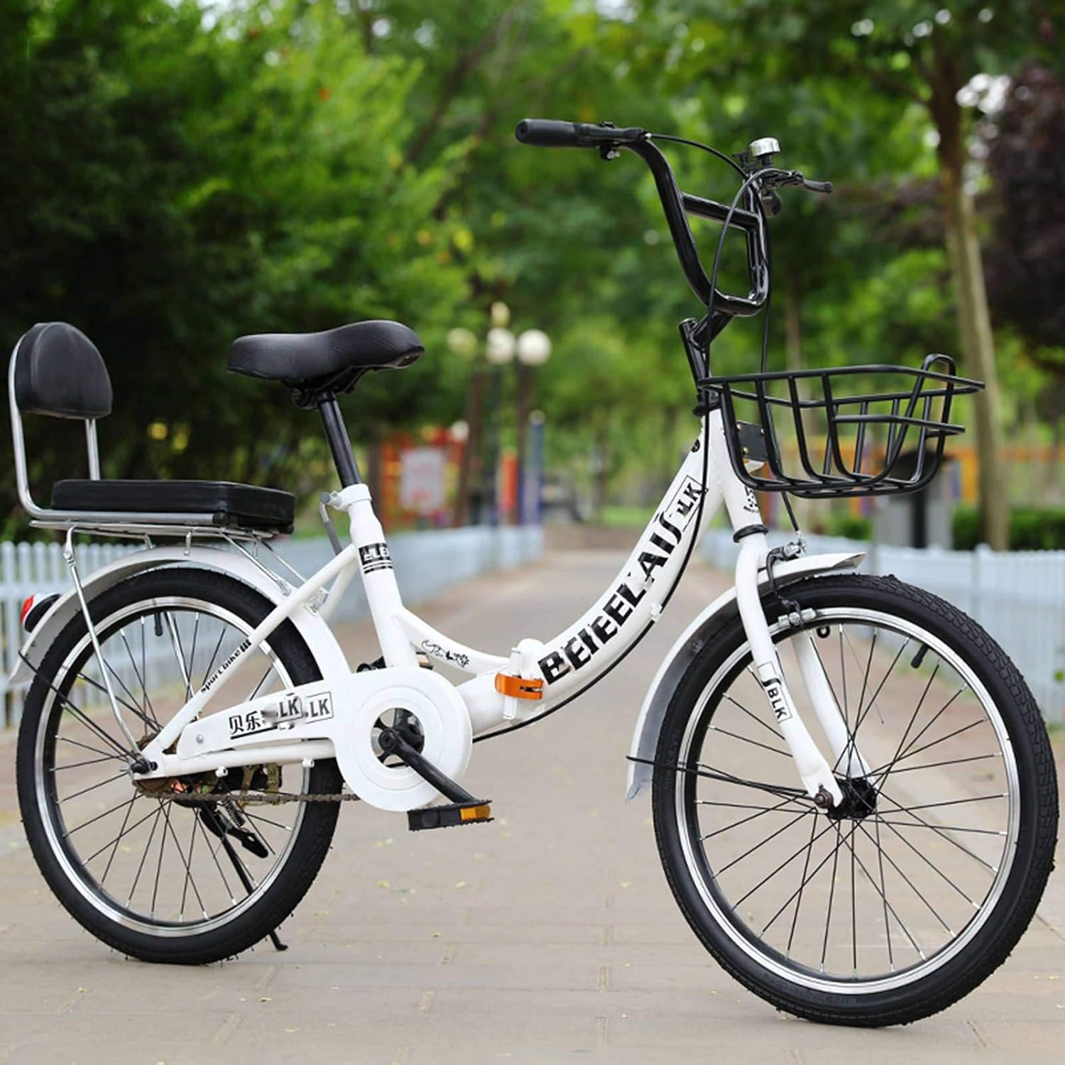 BEIGOO Bicicleta para Mujer, Mini Bicicleta Plegable,6 Velocidades