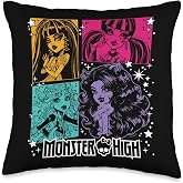 Monster High - Cleo de Nile Lagoona Draculaura Clawdeen Wolf Throw Pillow