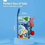 hahaland Baby Books 0-6 Months High Contrast Tummy Time Sensory Book 3D Tails view 8