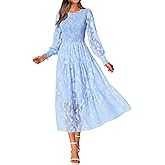 BTFBM Wedding Guest Dresses for Women Fall Fashion 2025 Casual Long Sleeve Floral Maxi Boho Homecoming Dress