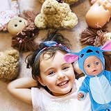 Carreuty Blue 14-17 Inch Doll Clothes Overalls 3-Piece Set with Hanger Socks view 8