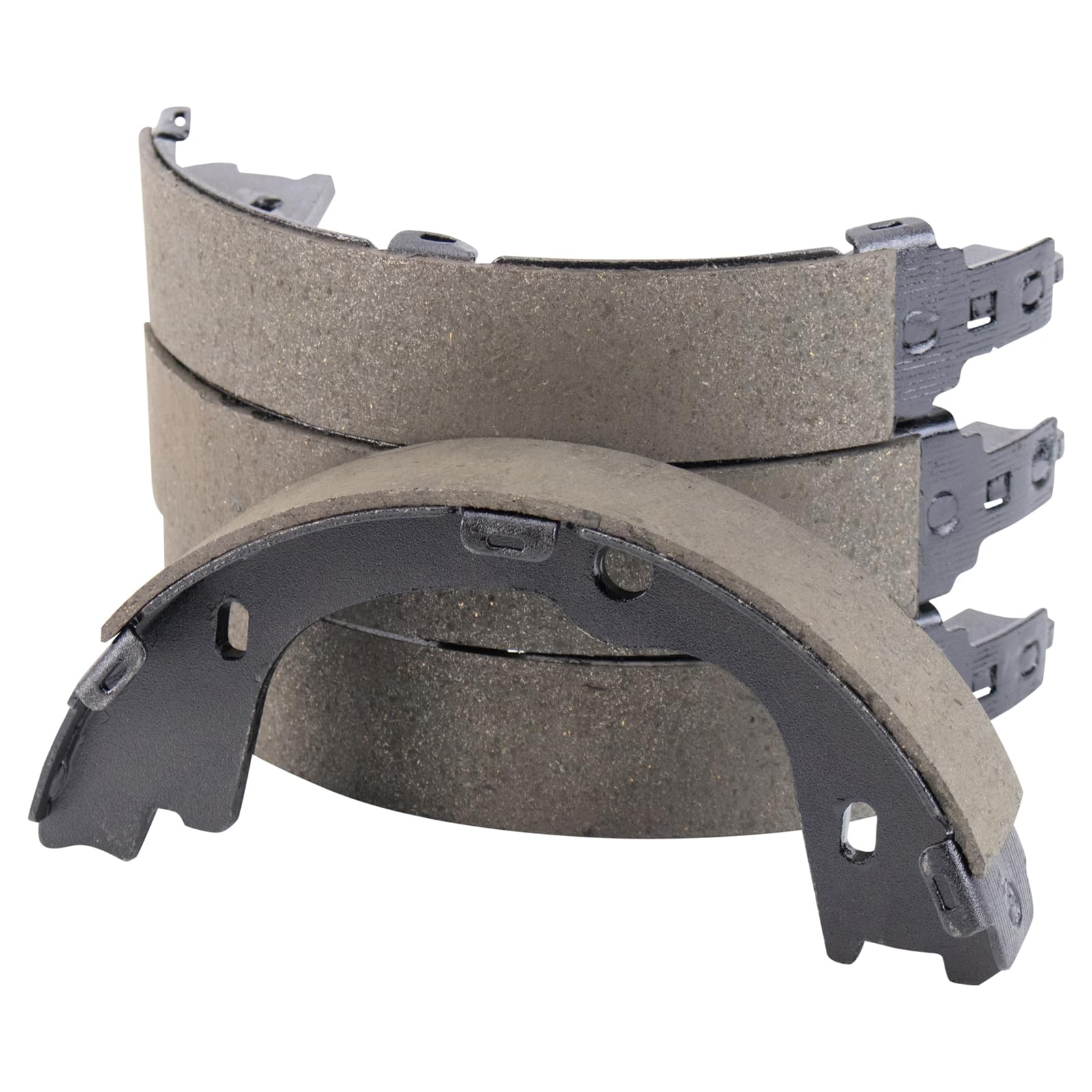 TRQ Rear Parking Brake Shoe Set Compatible with