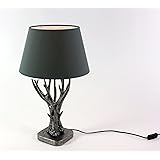 Lampe Tischlampe Geweih Aluminium silber 54cm: Amazon.de: Beleuchtung